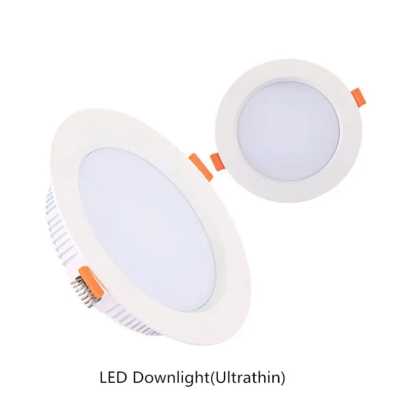 Ультра тонкий светодиодный светильник 3 W-40 W RecessedSpot с драйвером AC85-265V теплый белый/натуральный белый/холодный белый