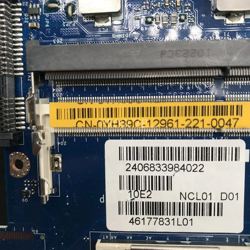 Материнская плата для ноутбука latitude E6410 P/N: CN-0YH39C 0YH39C YH39C LA-5472P con N10M-NS-S-B1 GPU integrada QM57 DDR3 работает хорошо