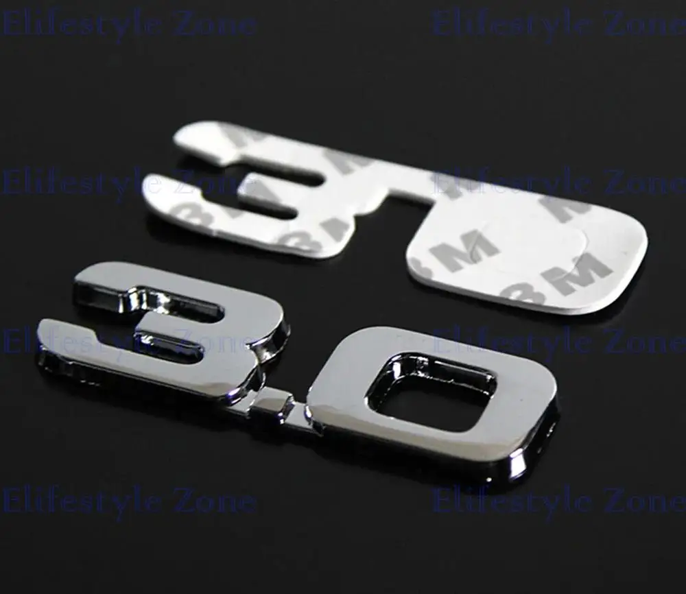 New Bumper Sticker Metal Emblem Decal Turbo TSI Rear Trunk Trim Badge Polish Chrome Red 1.5T 1.6T 1.8T 2.0T 2.2T 2.4T 2.5T 3.0T - Image 6