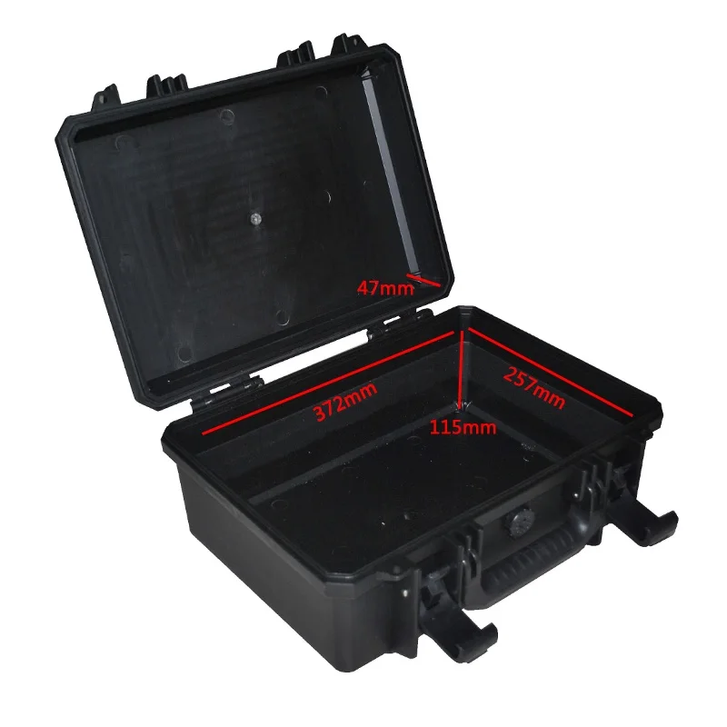 Чехол для инструментов toolbox чемодан ударопрочный герметичный водостойкий защитный чехол 372*257*162 мм запасные части комплект чехол для камеры с пеной