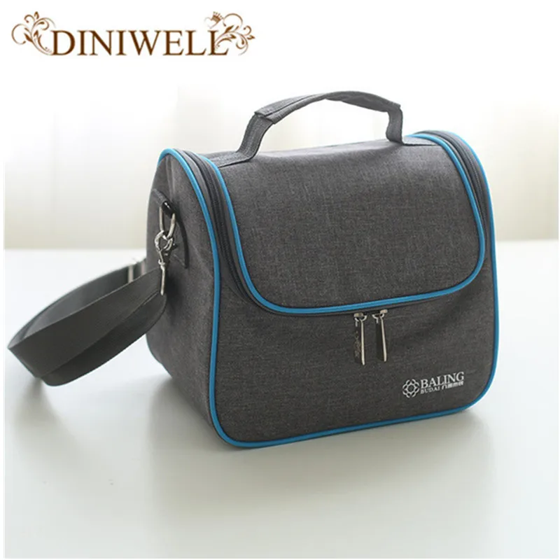 Stylish Portable Oxford Cloth Lunch Bag Hot Food Picnic Lunch...