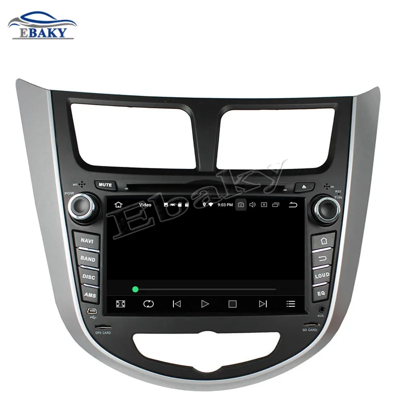 Top NaviTopia 7inch 4GB RAM 64GB ROM Octa Core Android 9.0 Car DVD Player For HYUNDAI Verna/Accent /Solaris 2011-2012 Radio Audio 16
