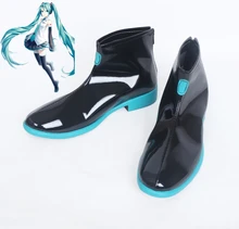 New Vocaloid Hatsune Miku Cosplay Shoes Miku Cosplay Ankle Boots Halloween Party Anime Shoes for Women цена New Vocaloid Hatsune Miku Cosplay Shoes Miku Cosplay Ankle Boots Halloween Party Anime Shoes for Women цены онлайн