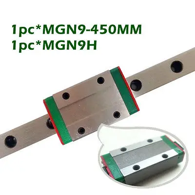 

1 Set Miniature Linear Guide Kit 1pc MGN9 Length 450mm With 1 Linear Block MGN9H
