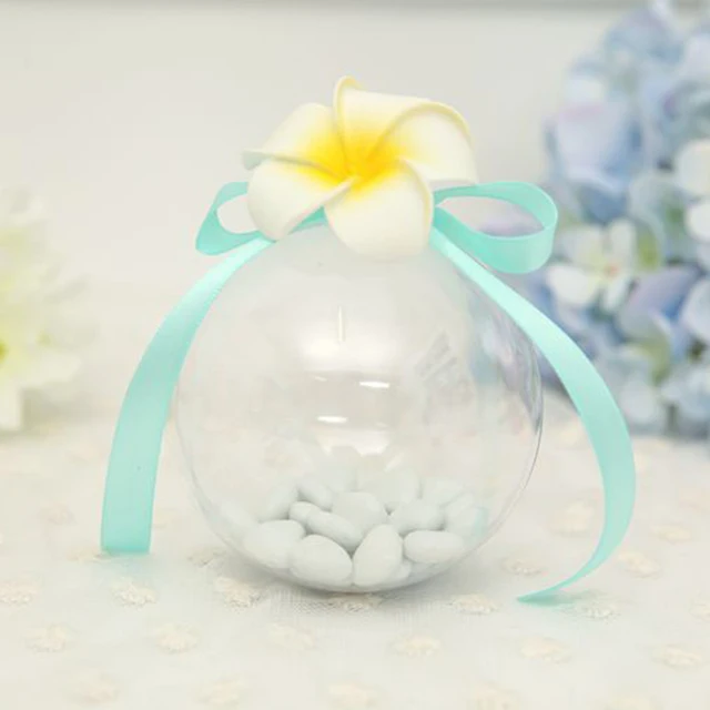 1 Pc Acrylic Ball Clear Plastic Ball for Flower Preservation Container Candy Box Transparent Hollow Sphere Hanging Decor P50