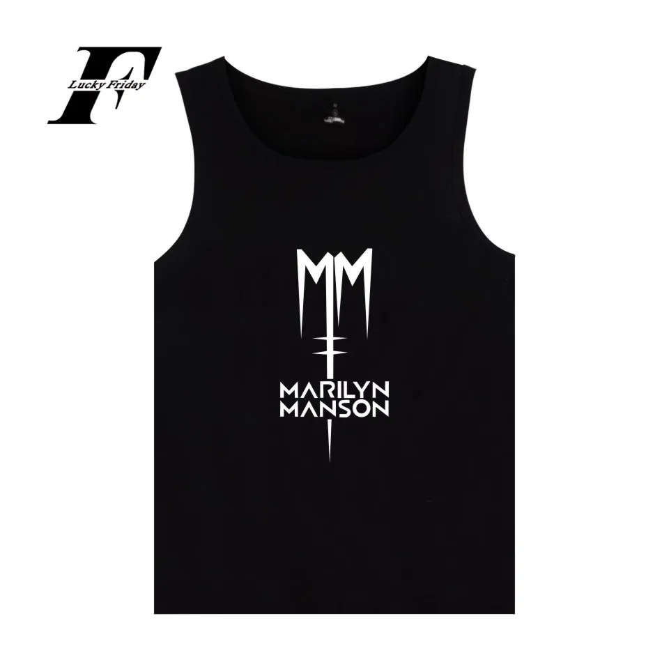 Мужская майка Rock Band Marilyn Manson летняя для бодибилдинга и искусственной музыки