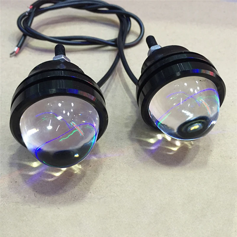 

Pair Led strobe car Motorcycle ealge eye flasher lamp DRL Daytime running flashing fog light Reverse Backup Brake warning lights