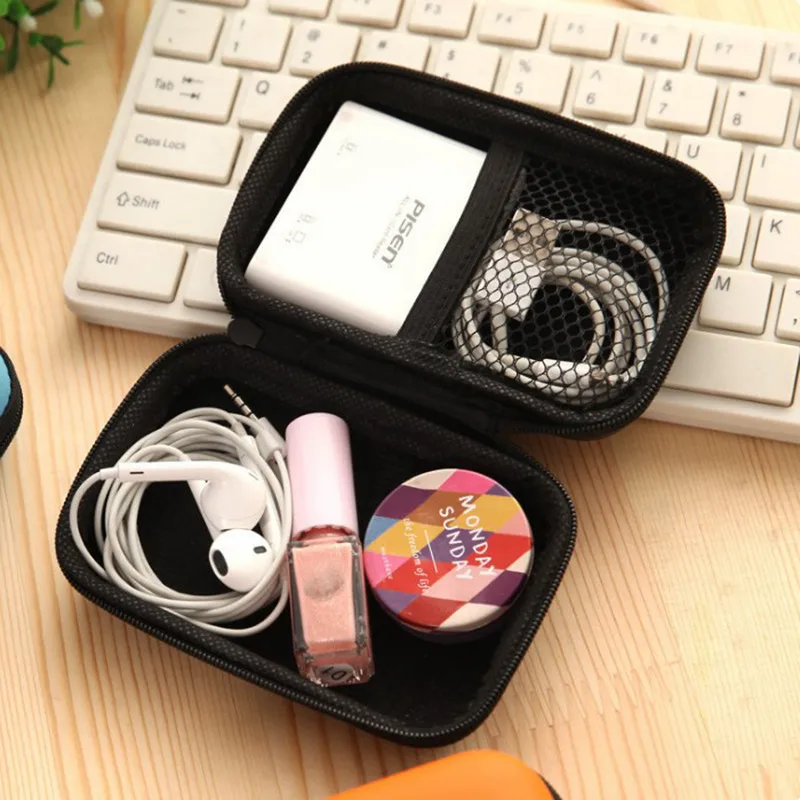 

Urijk Earphone Wire Portable Multifunction Data Line Mass Storage Organization Folding Box For Makeup Organizer Bag