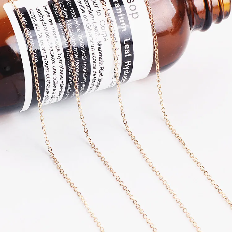 

DIY handmade jewelry accessories fashion temperament copper coated iron chain necklace earrings material M