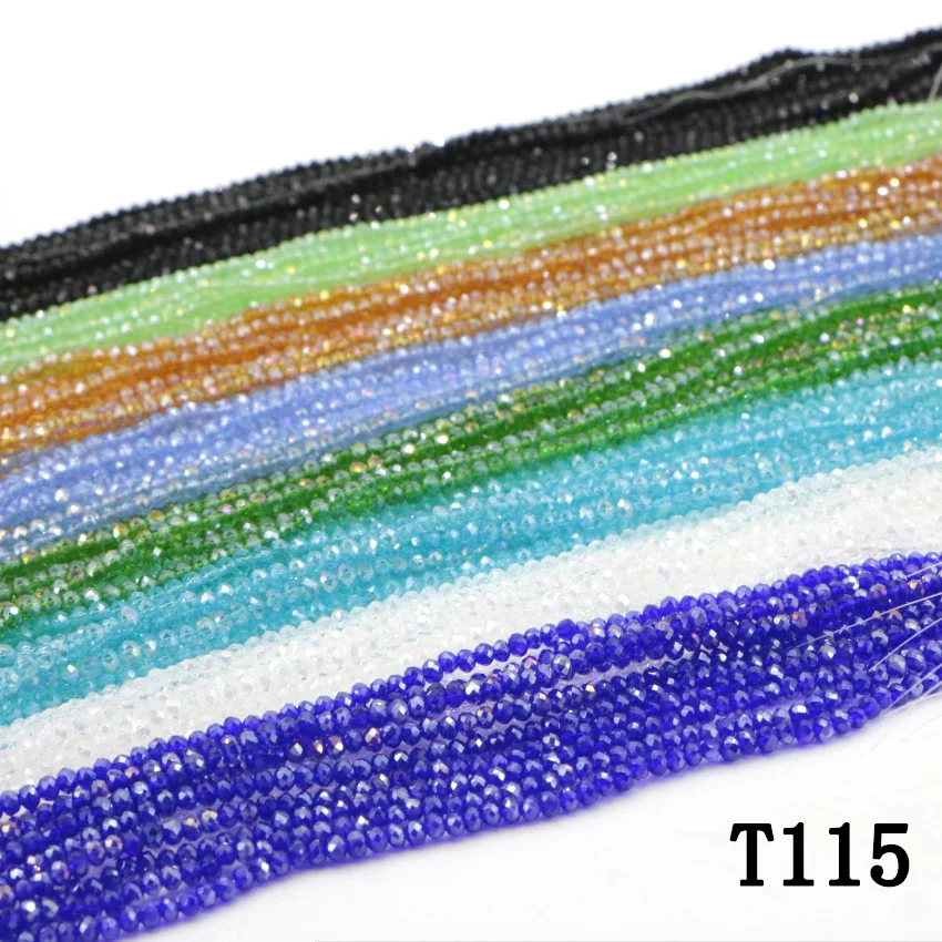 0 Multicolor Natural crystal blue jade bead (12)(1)