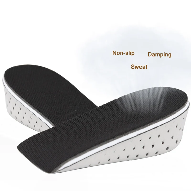 

1 Pair Insole Heel Lift Insert Shoe Pad Height Increase Slow Rising Cushion Taller BS88
