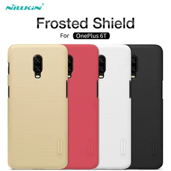 

Oneplus 6T Case One plus 6T Cover NILLKIN Frosted Shield Matte PC Back Cover Phone Case For Oneplus 6t A6013 1+6T & Phone Holder
