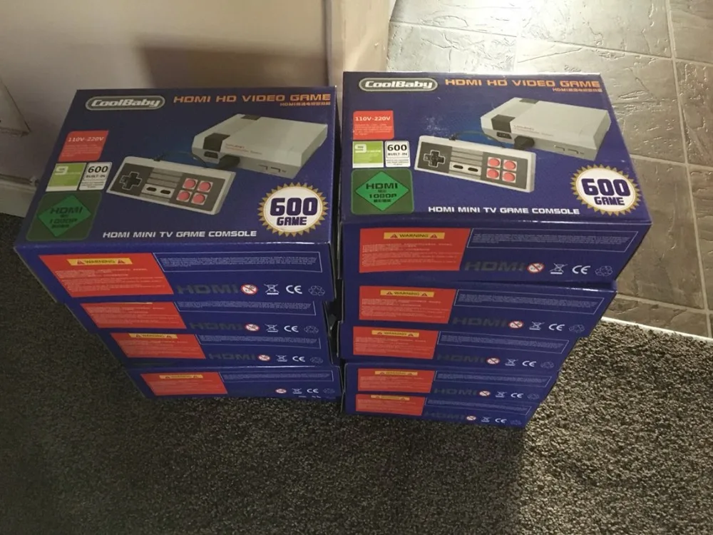 30pcs COOLBABY HDMI Mini TV Game Retro Console Support TV Handheld Game 