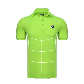 

Pgm Golf Men Durable Short Sleeve T-Shirt Quick Dry Breathable Shirts Male Turn Down Collar Sport T-Shirt Tees AA11824