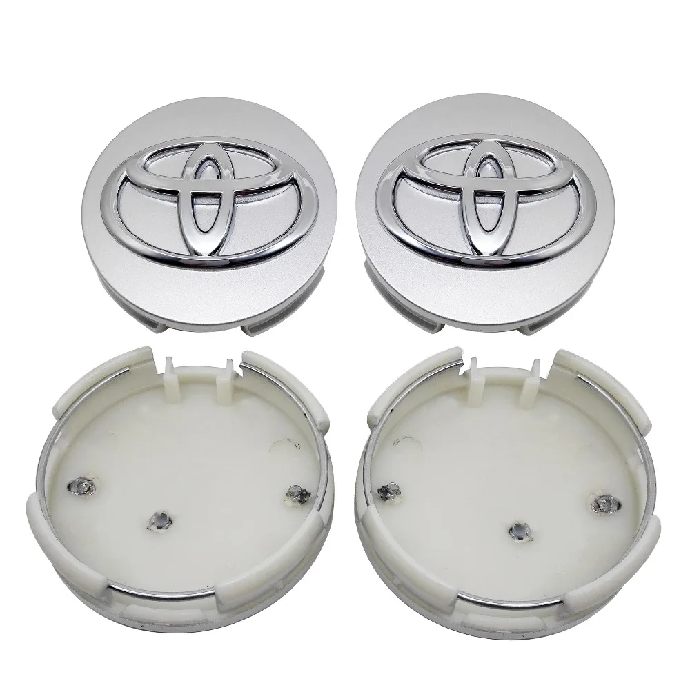 

4pcs Car Wheel Center Hub Caps Tire Emblem Cover for Toyota Camry Highlander Corolla 4Runner Tundra Crown Land Cruiser Tacoma