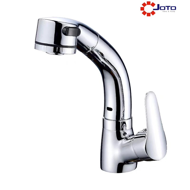 

Copper Pull-out Basin Faucet Home Liftable Shampoo Telescopic Faucet