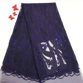

New design 3D Laser sequins lace fabric Tulle High Quality French Lace Fabric beads Mesh Dress For women Lace Fabric 5yards