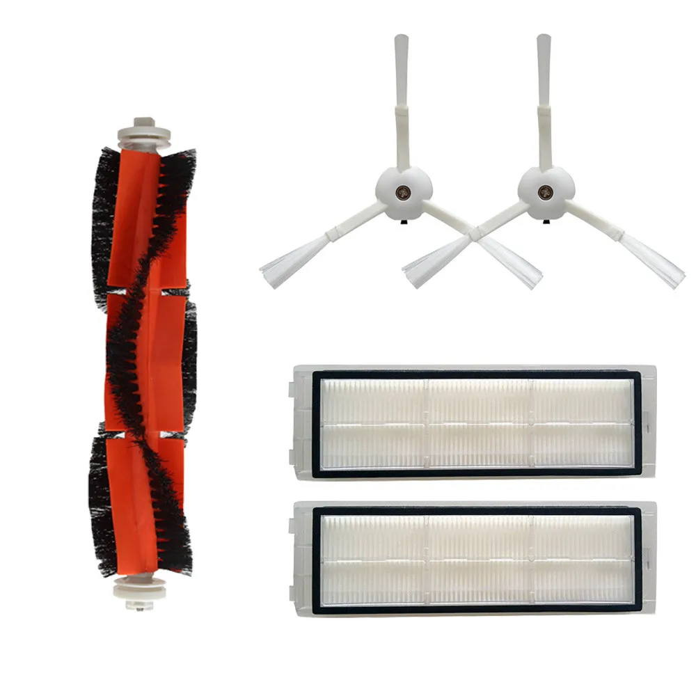 Основная щетка+ 2 стороны бруше+ 2 фильтра для Xiaomi mi Roborock S50 пылесос боковая щетка для mi jia/roborock пылесос