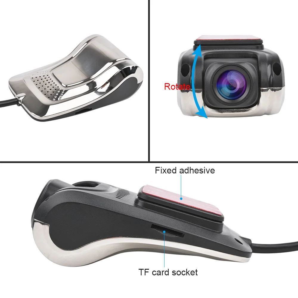 AOSHIKE видеорегистратор из алюминиевого сплава ADAS Mini Car DVR USB HD 720P для вождения 140