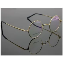 Чистые титановые винтажные маленькие круглые 42 44 мм оправы для очков John Lennon близорукость Rx able очки