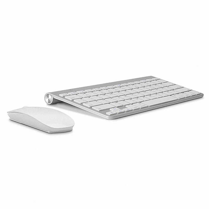 Russian Keyboard Ultra-Thin Wireless Keyboard Mouse Combo 2.4G Wireless Mouse for Apple Keyboard Style Mac Win XP/7/8/10 Tv Box