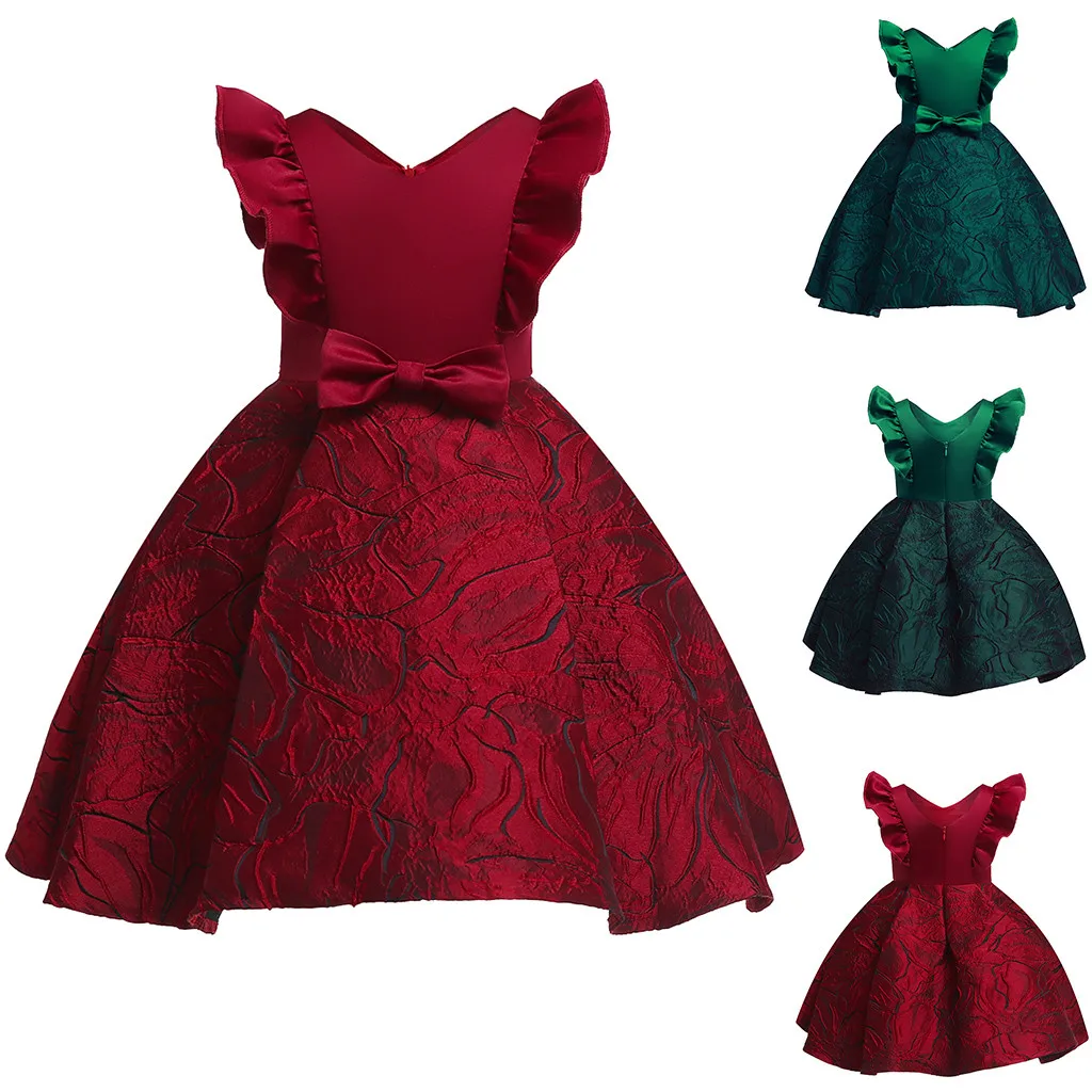 

Floral Baby Girl Princess Bridesmaid Pageant Gown Birthday Party Wedding Dress