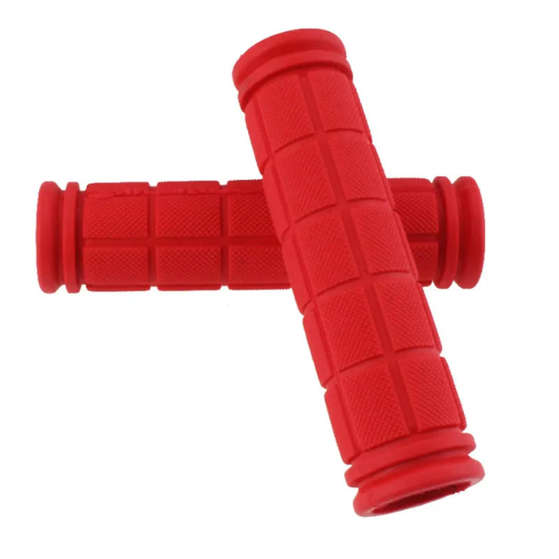 1 Pair Rubber Bicycle Handlebar Grip Mountain Bike Bicycle Soft Rubber Non-Slip Handlebar Bar End Grip Bicycle Accessories