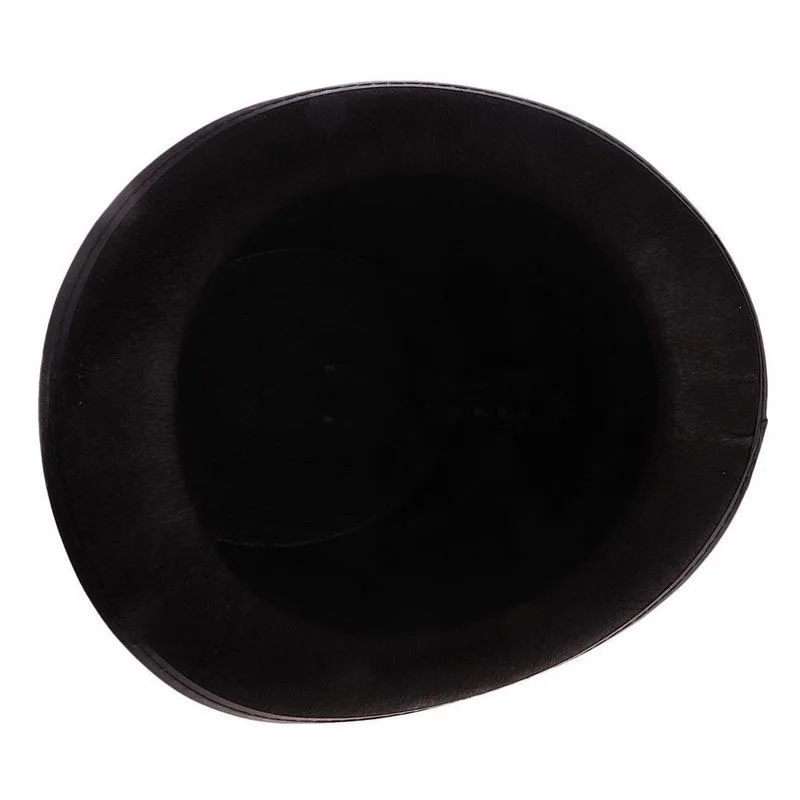 Модные черные Сатиновые шляпы с высоким колпачком для взрослых и детей, шляпы с Плоским куполом для костюма мага, театральные спектакли, музыкальная фетровая шляпа