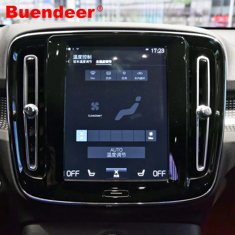 

Buendeer 2018 for Volvo XC40 Sensus 8.7inch Car Navigation Tempered Glass Film HD Clear Touch Screen Protector Car Accessories