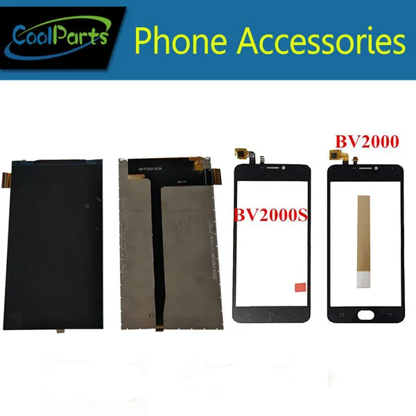 1PC/Lot High Quality 5.0Inch For Blackview BV2000 BV2000S LCD Display Screen +Touch Screen Digitizer With Tape Replacement Part