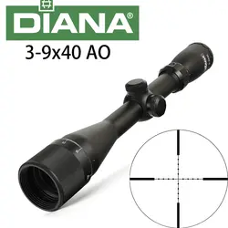 Диана 3-9X40 АО Тактический Riflescope оптические прицелы охотничий прицел высокое качество высокое разрешение винтовка сфера для охоты