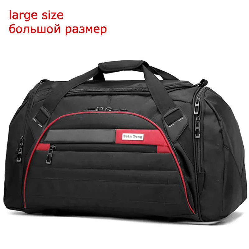 Большая Дорожная сумка большой емкости для мужчин и женщин ручной багаж вещевой мешок Оксфорд выходные многофункциональные поездки плечо кошелек