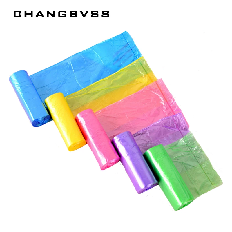 Us 5 98 43 Off 150 Pcs Lot Good Qulity Colored Trash Bags 6 Colors Garbage Bag Storage Plastic Waste Basket Bin Holder Kitchen Bucket In