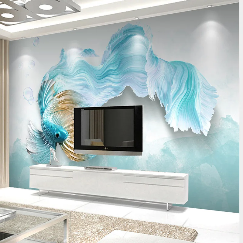Custom 3D Mural Wallpaper Modern 3D Abstract Blue Peacock TV Background Mural Living Room Bedroom Waterproof Mural Wallpaper Custom 3D Mural Wallpaper Modern 3D Abstract Blue Peacock TV Background Mural Living Room Bedroom Waterproof Mural Wallpaper
