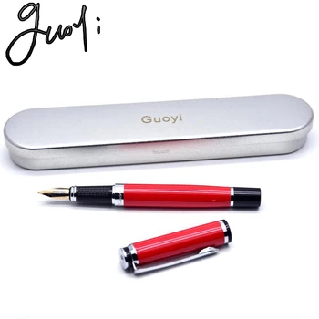 

Guoyi A293 Ink Fountain pen 50pc/lot Metal high-end business office gifts and corporate logo customization signature pen