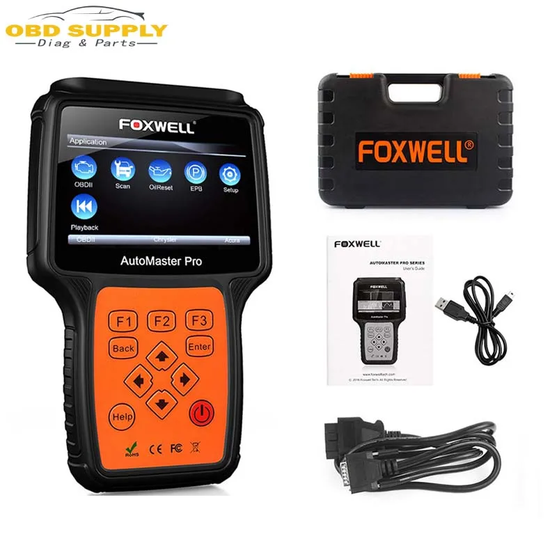 FOXWELL OBD 2 автомобиля сканирования автомобильной сканер NT624 PRO авто OBD2 ABS Airbag