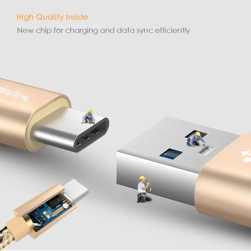 Кабель Suptec 3 м usb type-C для xiaomi redmi note 7 USB-C, быстрая зарядка для мобильного телефона, кабель type-C для samsung Galaxy S9 S8 Plus