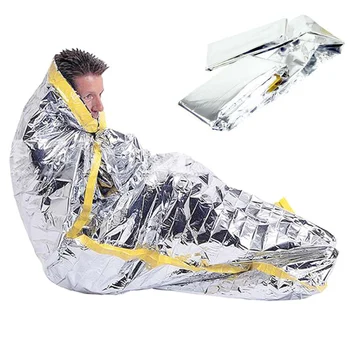

1M x 2M Outdoor Emergency Single Person Sleeping Bag Waterproof Survival Camping Rescue Thermal Sleeping Foil Bag