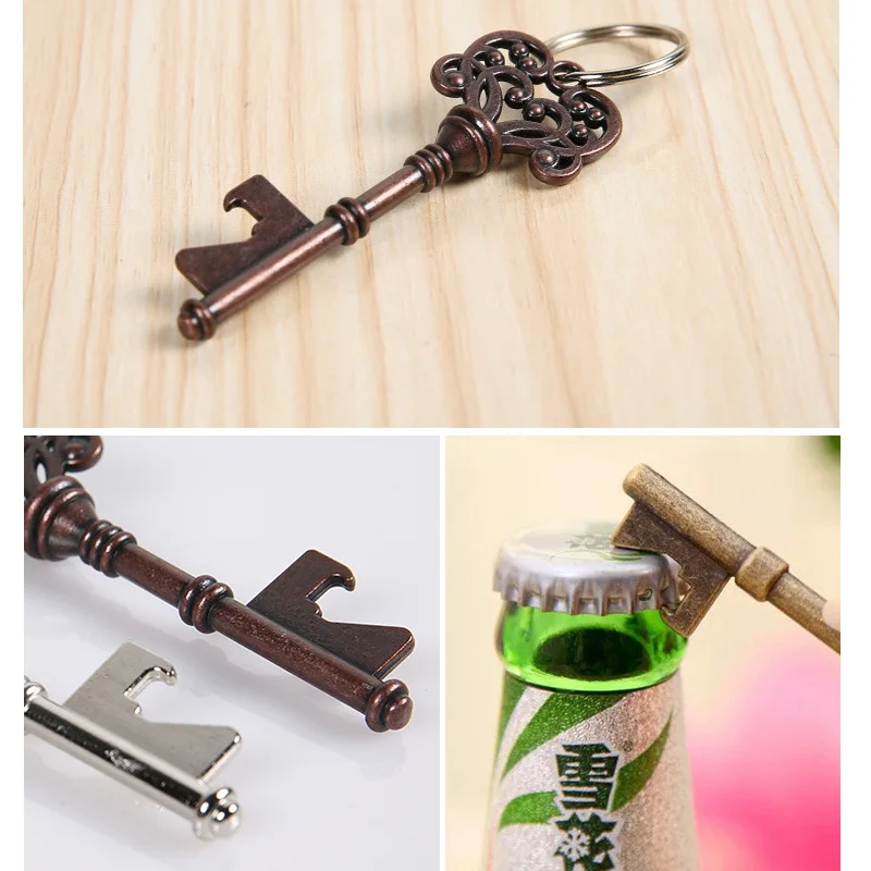 

Eco-Friendly Stainless Steel Bottle Opener Vintage Key Shape Cap Lifter For Festivals Daily Life Easy To Carry Bar Tools