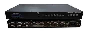 

8 input and 8 output VGA matrix swtich 8x8 video switcher RS232 IR remote control Auto Loop 1080P support tiled display