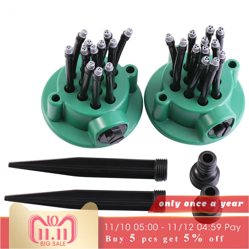 

2Pcs Garden Plants Vegetable Adjustable Watering Sprinkler Multi-use Lawn Irrigation System