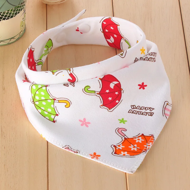 2016 baby Bibs baby infant saliva towel cotton double buckle triangular