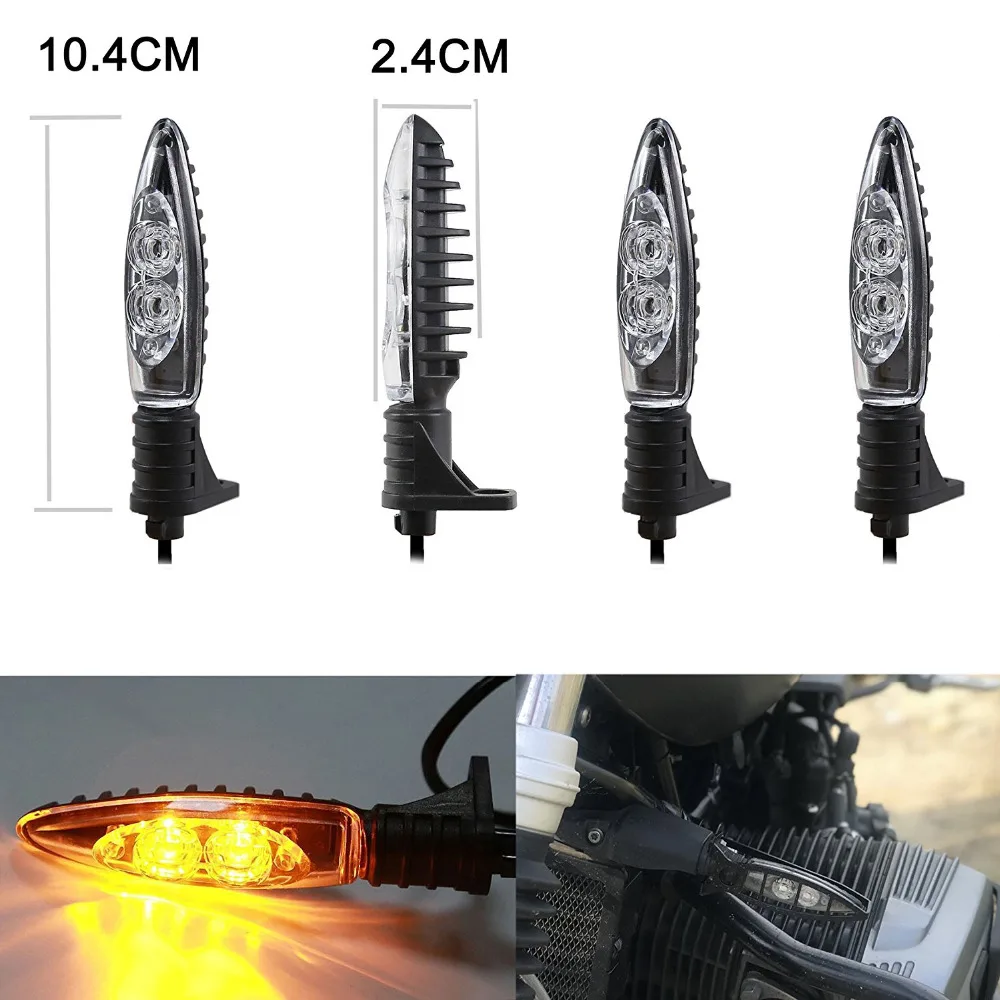 

2 Pair LED indictors Turn Signal Light For BMW R1200GS Adventure K 1300R R800GS F800 R Front and Rear
