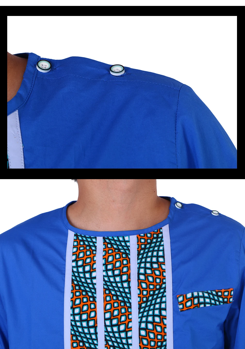 Новая мужская одежда длинный топ и брюки наборы Африканский Воск Принт 2 шт. Брюки Наборы для мужчин традиционный Африканский стиль Одежда