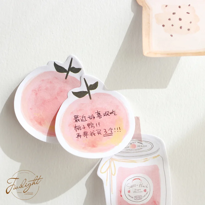 

Memo Pads Delicious food style self-adhesive sticky note 30sheets/pack 2pcs/lot