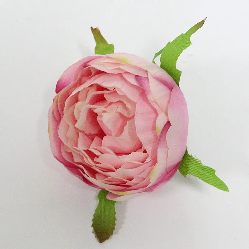 Flone 7cm High Quality Artificial Peony Flower Heads DIY Silk Flower Head Fake Flowers Wedding Home Party Decor Art Flores (7)