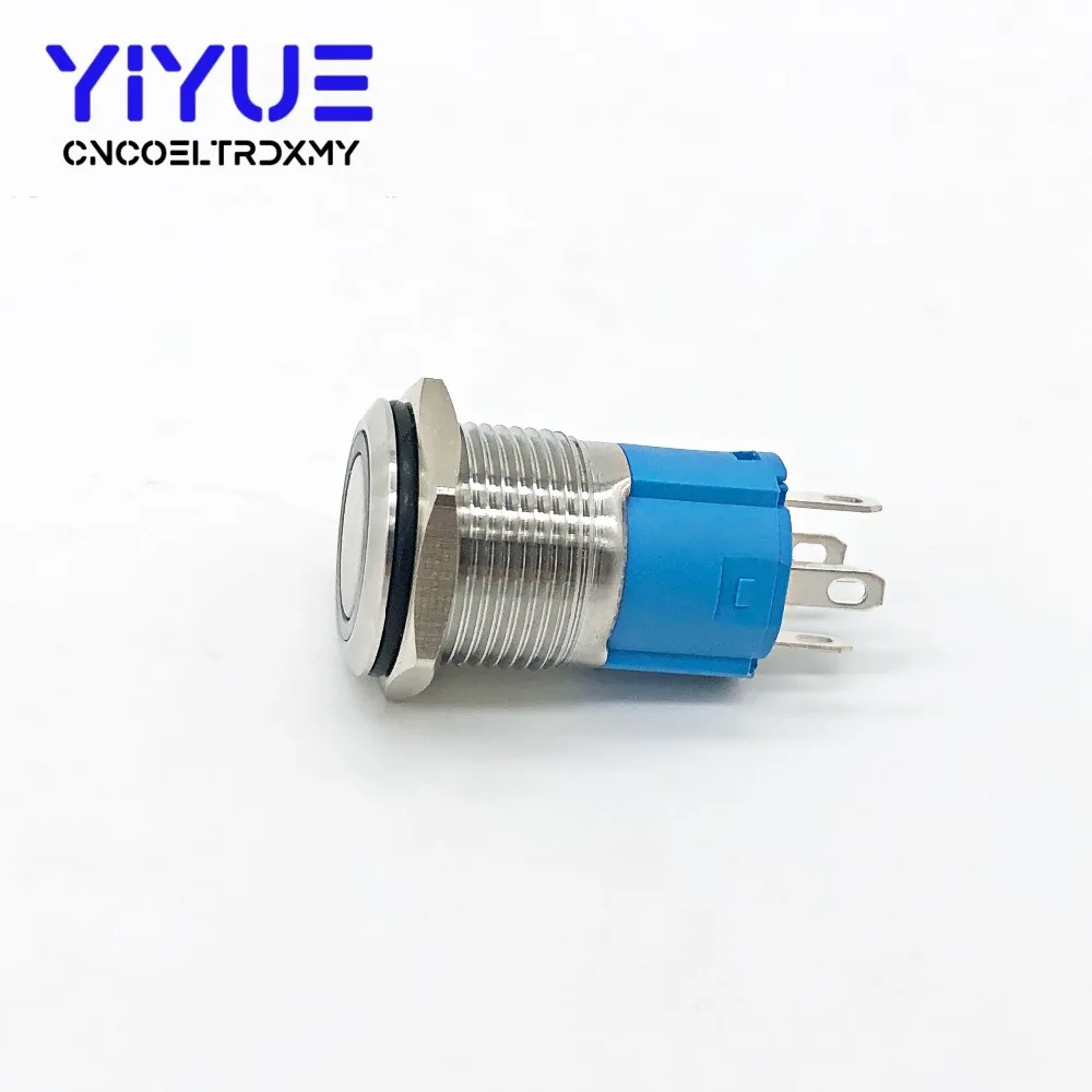 Светодиодный Ночной светильник 1 шт. кнопочный переключатель 16 мм мгновенные