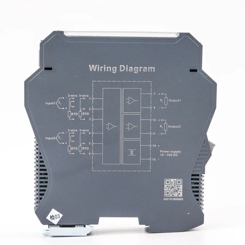 Analog Temperature Isolator 0-10V Output 4-20mA PT100 Temperature Converter