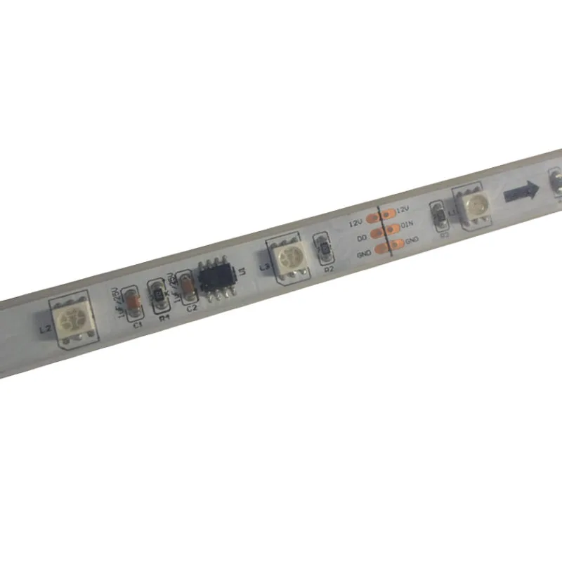 5m X Vysoká kvalita WS2811 Flexibilní sen barva 5050 LED páska světlo 48LEDs / m 16IC / m bílá / černá pcb k dispozici doprava zdarma