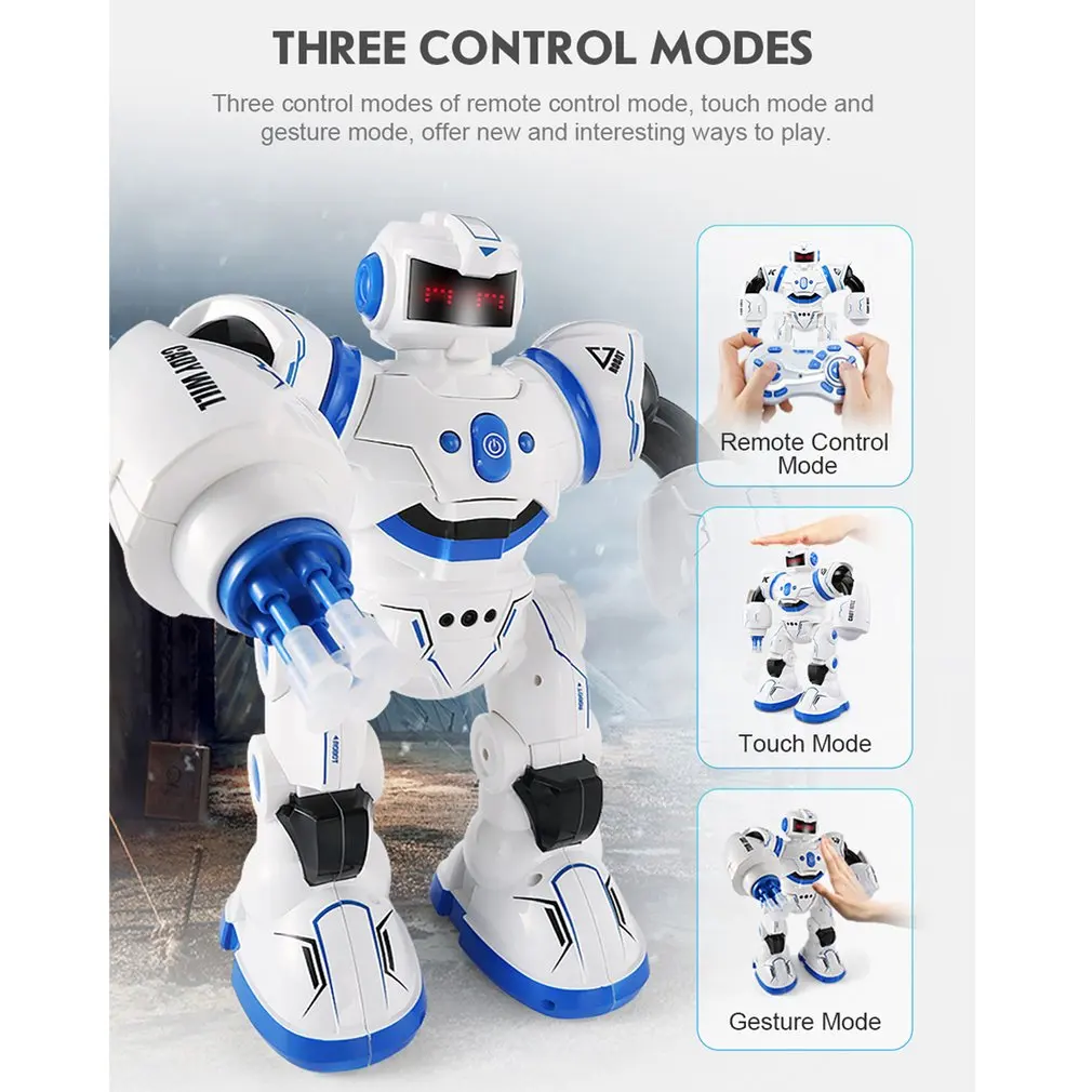 Robôs de Brinquedo para Crianças Mais Novo Controle Remoto Programável Defensor Robat Brinquedos Educativos Inteligente Musical Dança rc Presente 2020 9 2019 Mais Novo Controle Remoto Programável Defensor